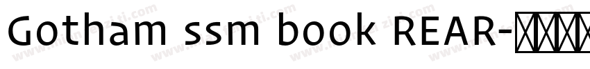 Gotham ssm book REAR字体转换